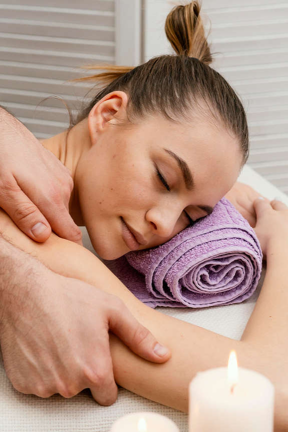 Ruhige Massagebehandlung